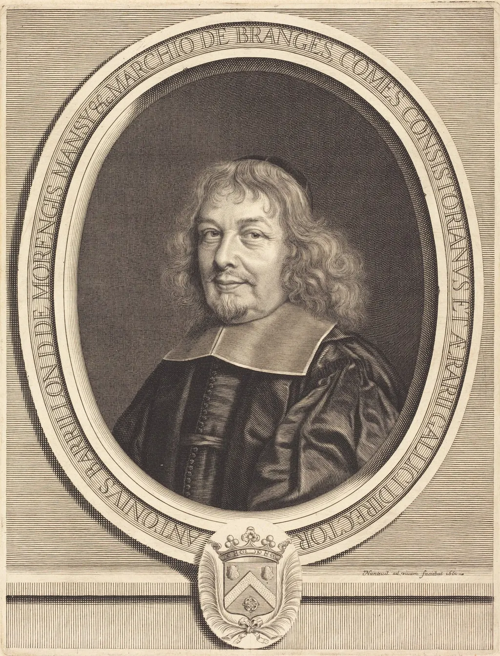 Antoine Barillon, by Robert Nanteuil, ink, 1661