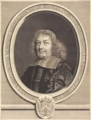 Antoine Barillon, by Robert Nanteuil, ink, 1661