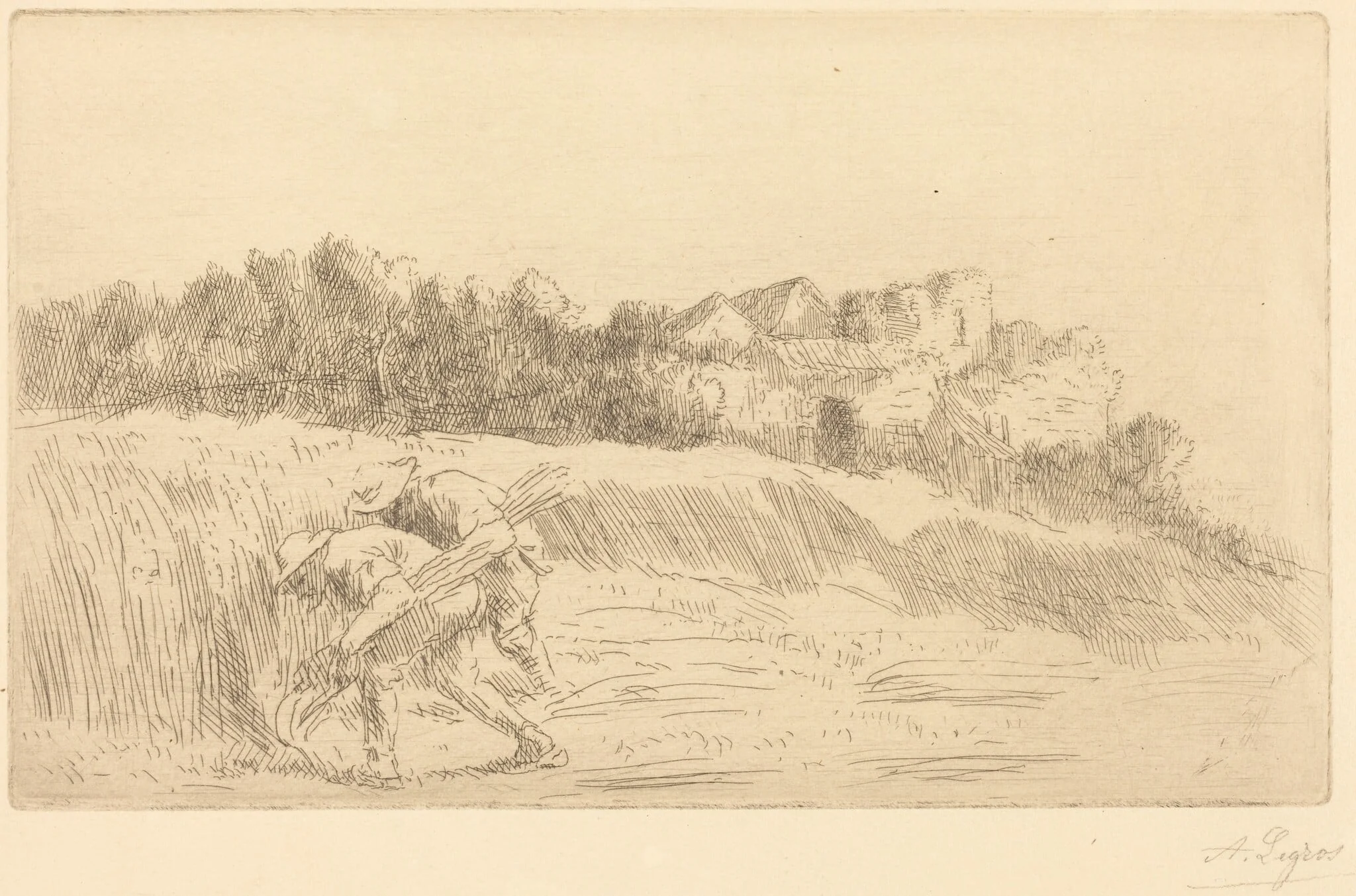 Harvesters (Les moissoneurs), detail