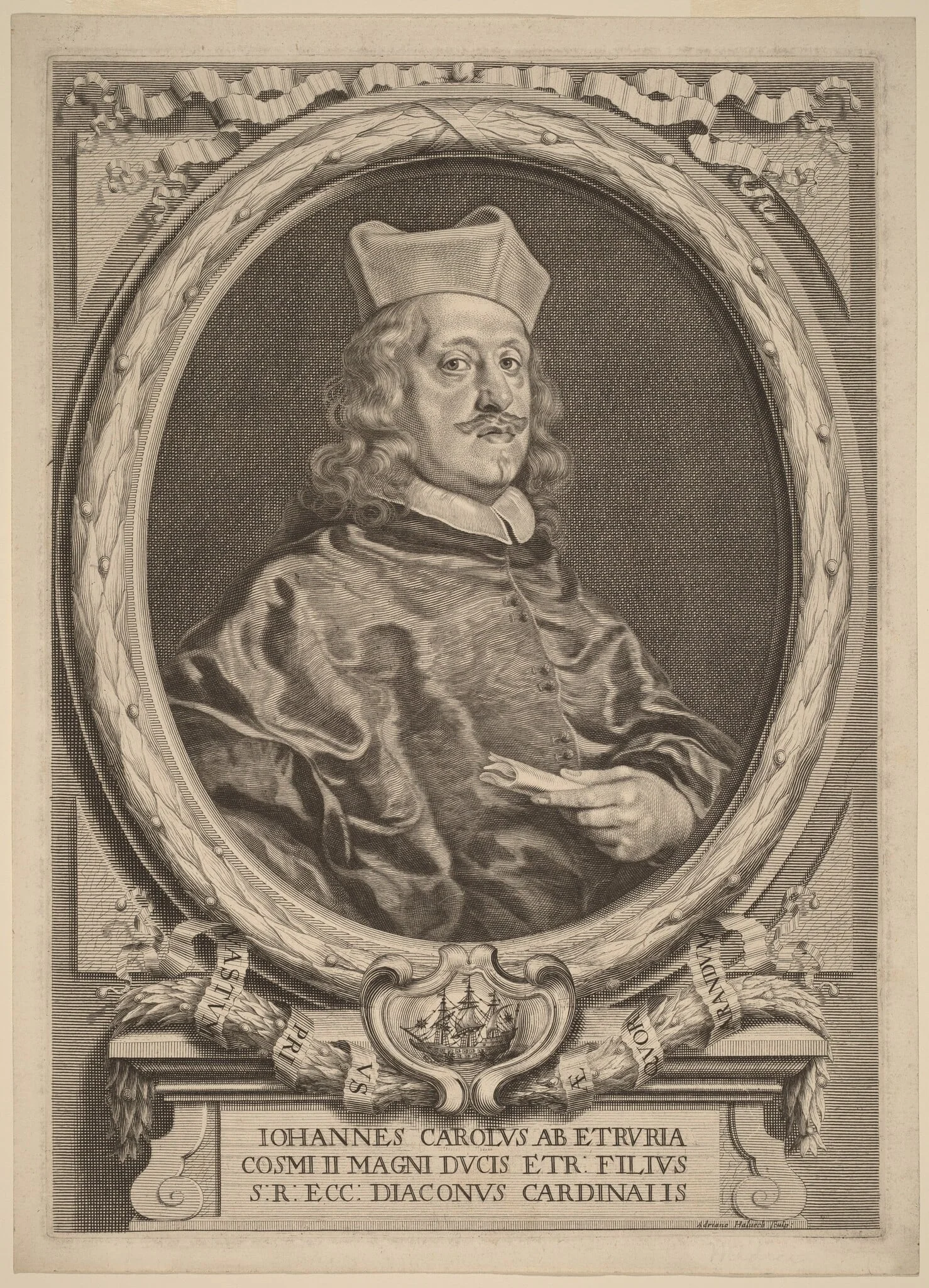 Cardinal Giovanni Carlo dei Medici, detail