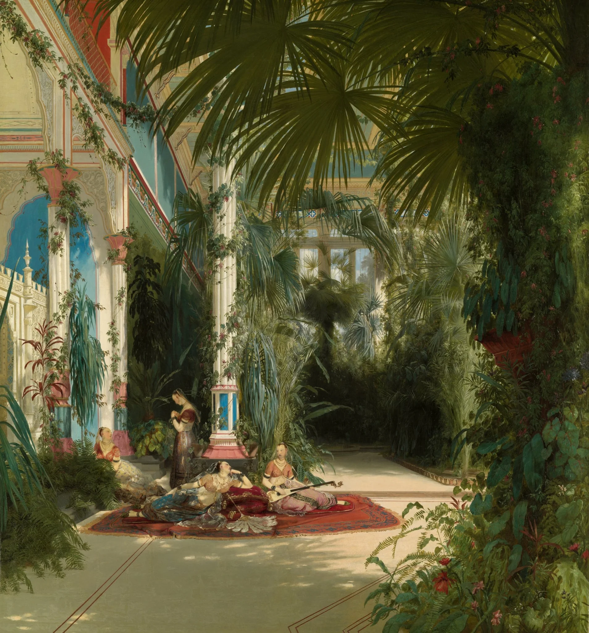 The Interior of the Palm House on the Pfaueninsel Near Potsdam, detail