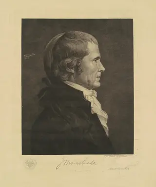 John Marshall, by Albert Rosenthal, ink, 1897