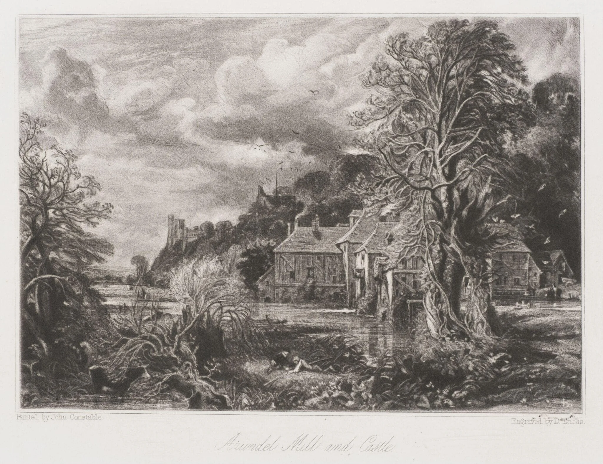 Arundel Mill and Castle, detail