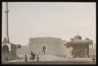 Bab-i-Hümayün (Imperial Gate) to Topkapi Sarayi, with the Fountain of Sultan Ahmet III