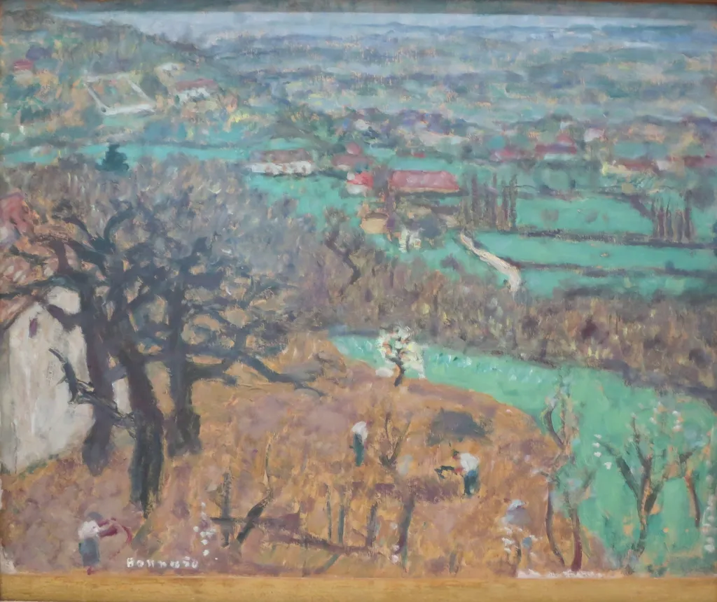 Dauphine Landscape, by Pierre Bonnard, oil, 1900