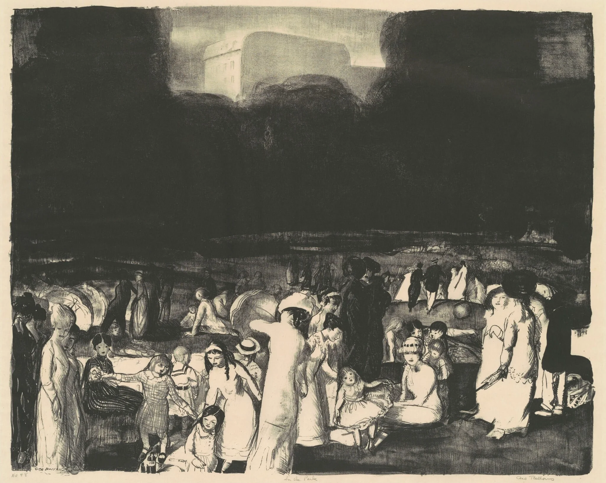 In the Park, Dark, detail