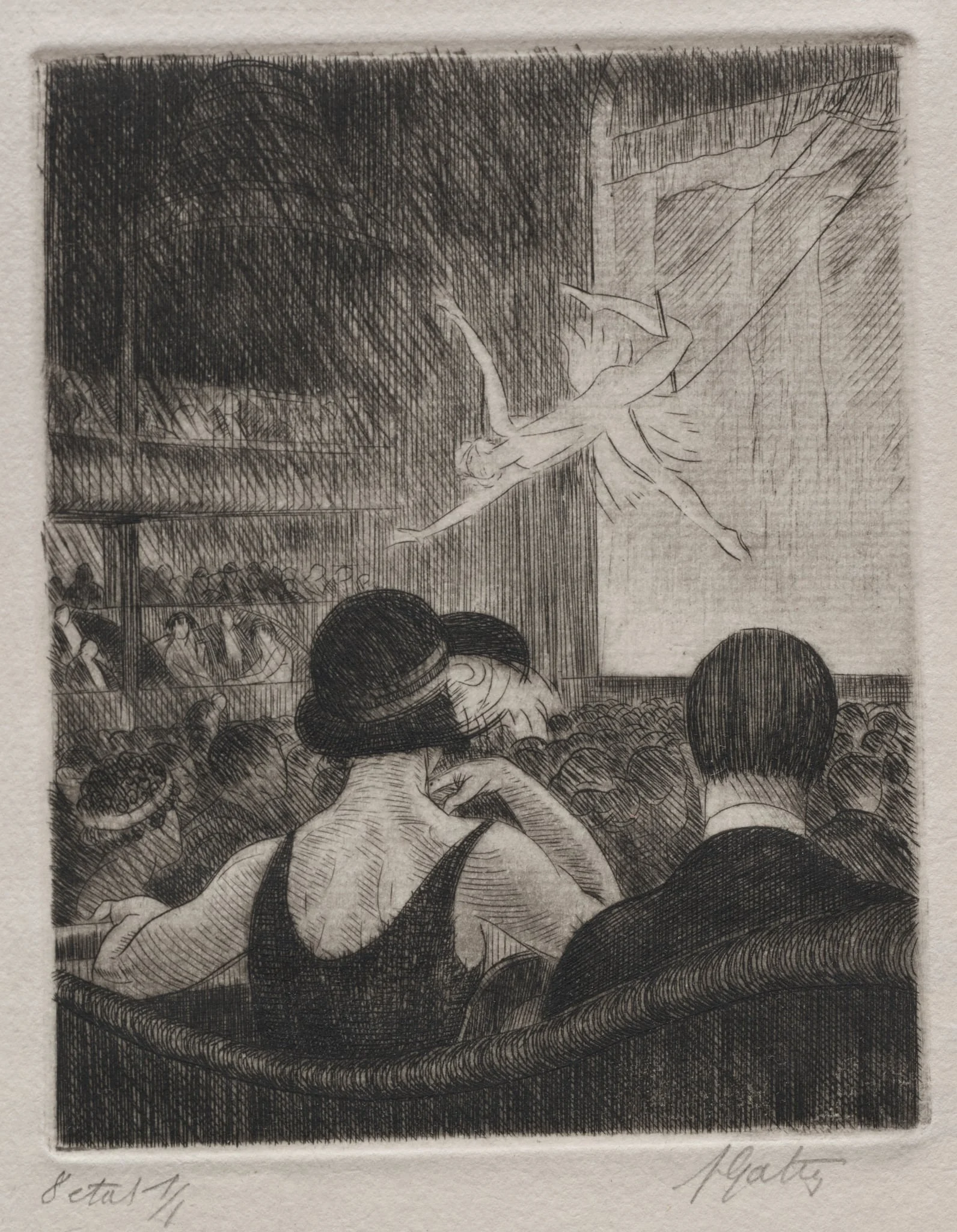 Acrobat at the Music Hall, detail