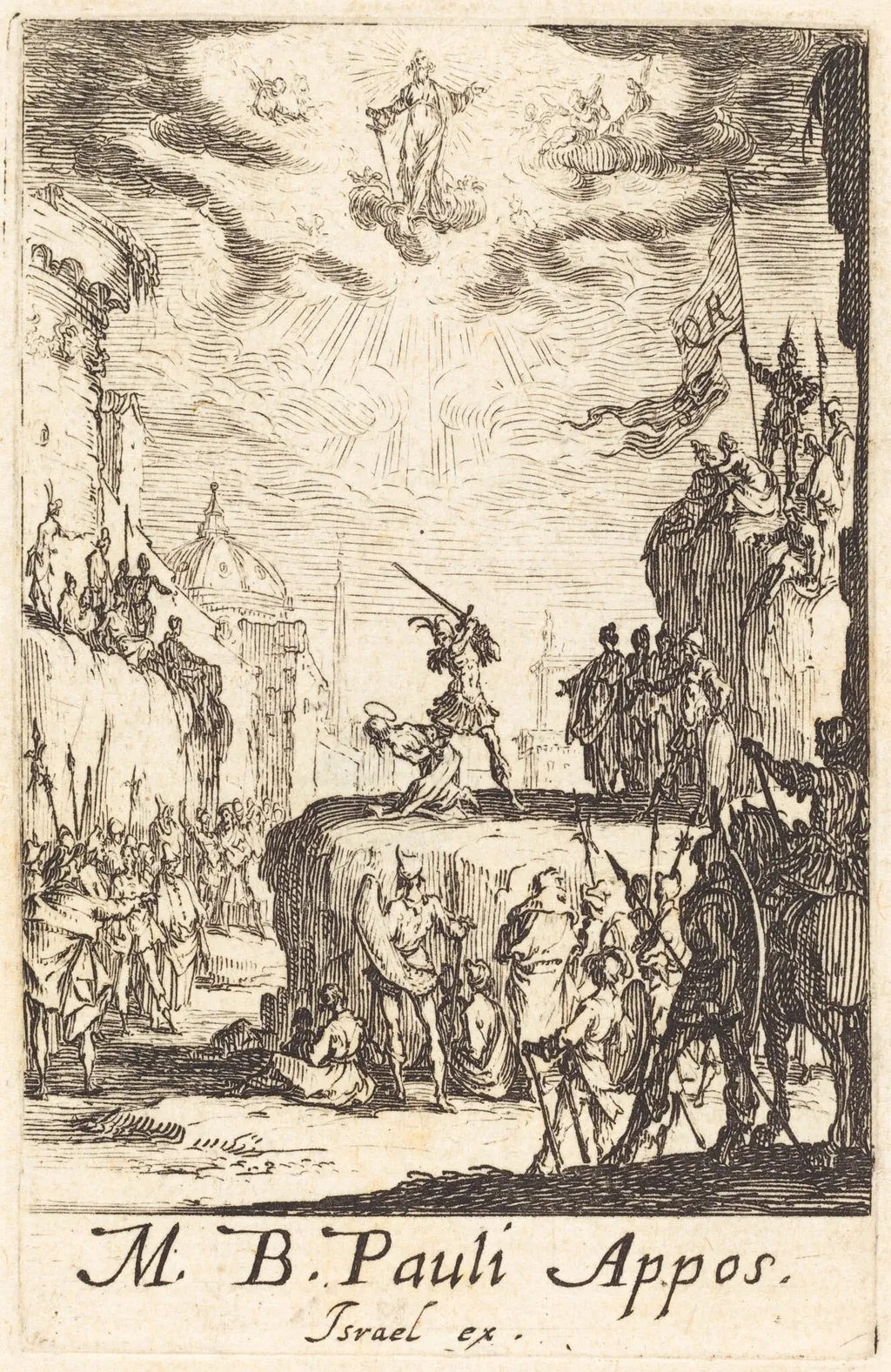 The Martyrdom of Saint Paul, by Jacques Callot, ink, 1634