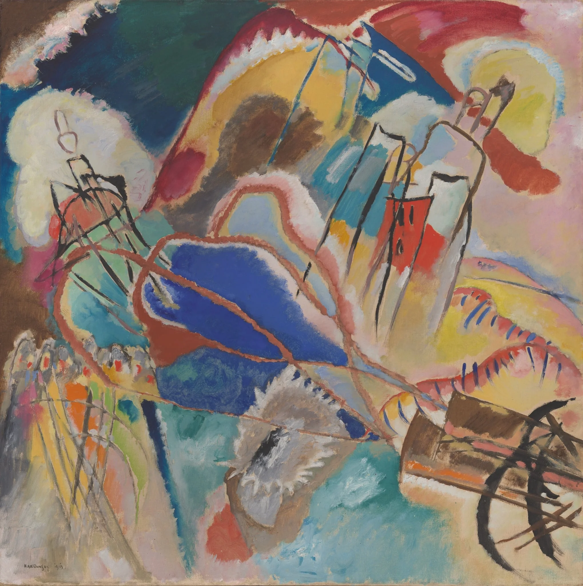 Improvisation No. 30 (Cannons), detail