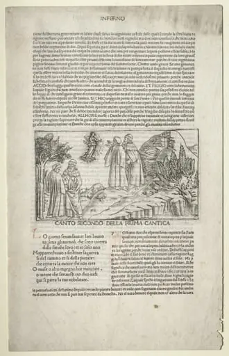 Dante and Virgil with the Vision of Beatrice, by Baccio Baldini