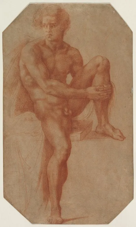 Seated Male Nude, by Baccio Bandinelli, 1518