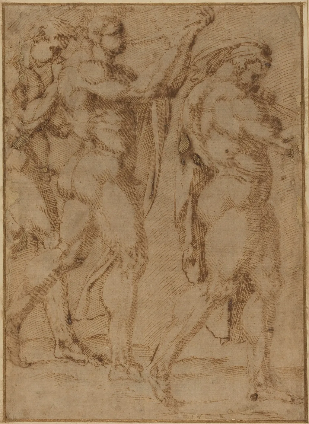 Triumphal Procession, by Baccio Bandinelli, ink, 1524