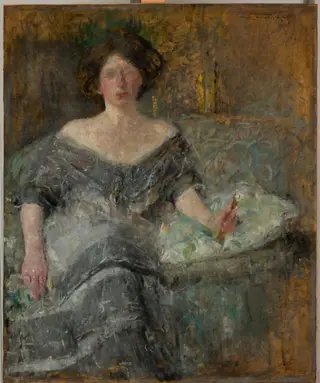 Portrait of Elza Krauze, by Olga Boznańska, unspecified, 1912