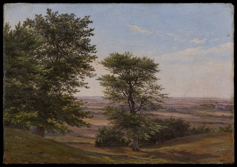 Landscape with Oaks, detail