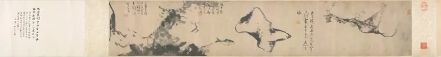 Fish and Rocks, by Bada Shanren, unspecified, 1604