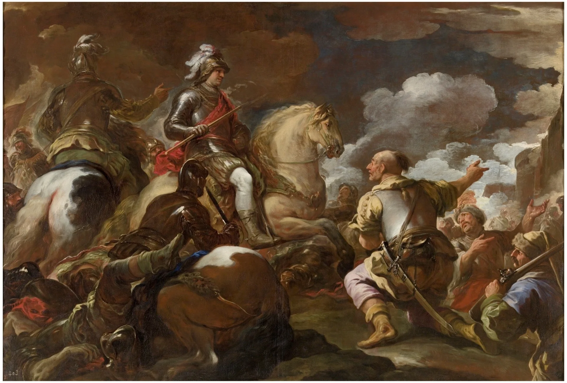 The taking of a stronghold, detail