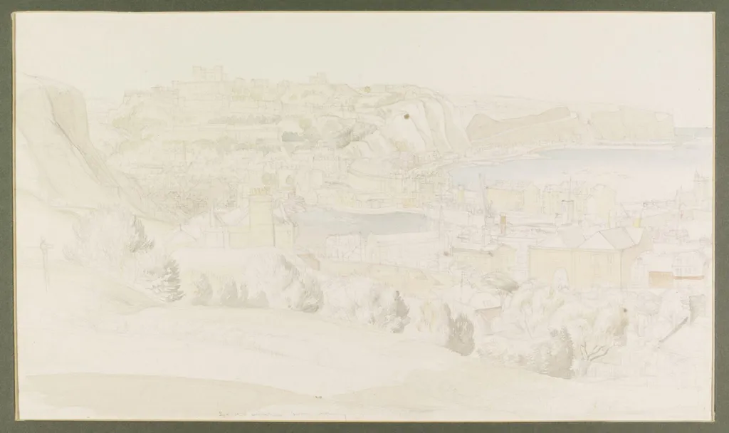 General view of Dover, by Badmin, watercolor, 1936