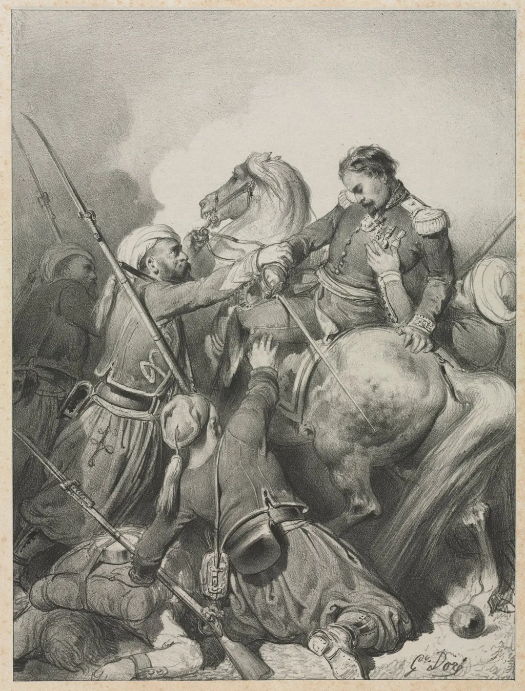 Sardinian Officer, by Gustave Doré, 1804
