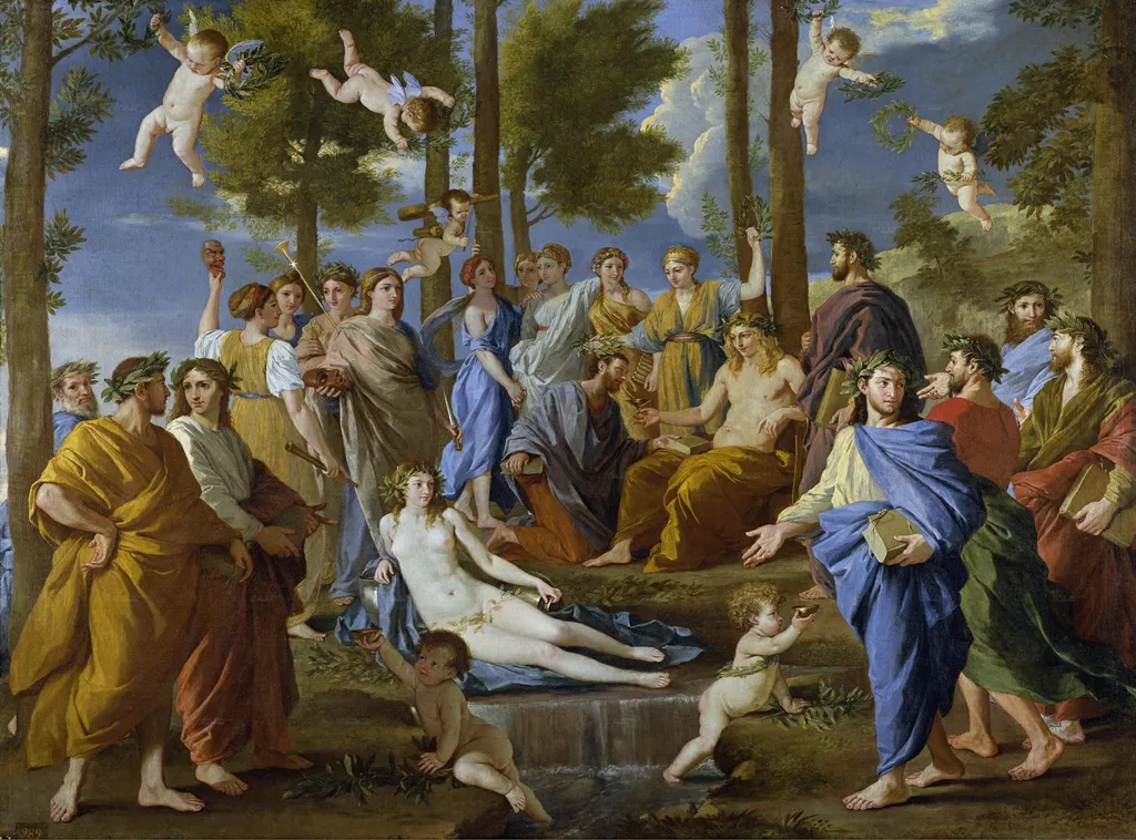 Parnassus, by Nicolas Poussin, oil, 1630