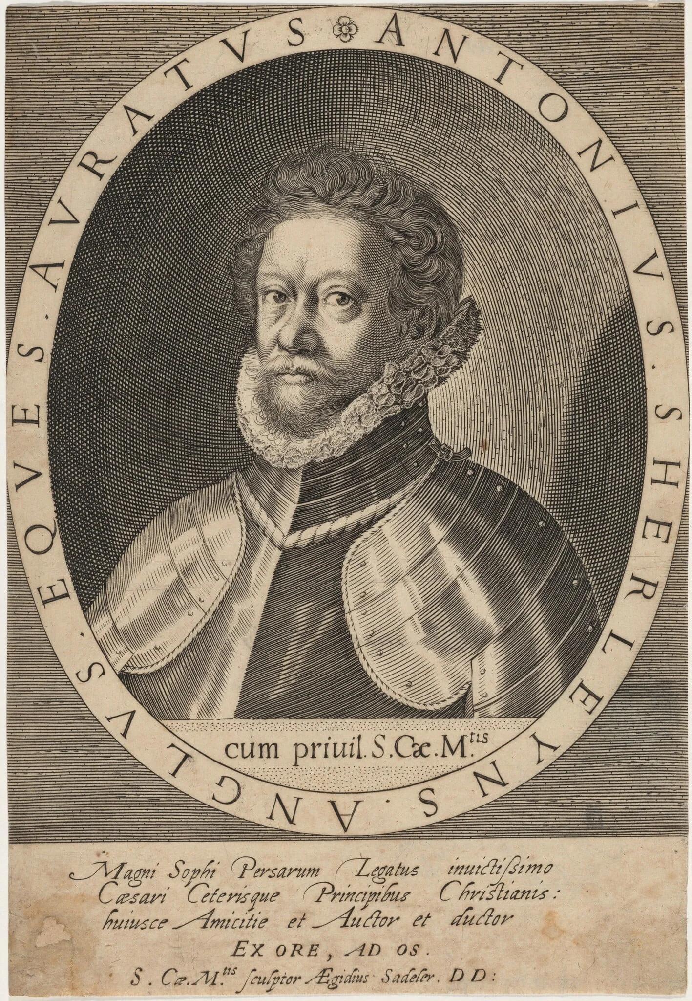 Sir Anthony Shirley, detail