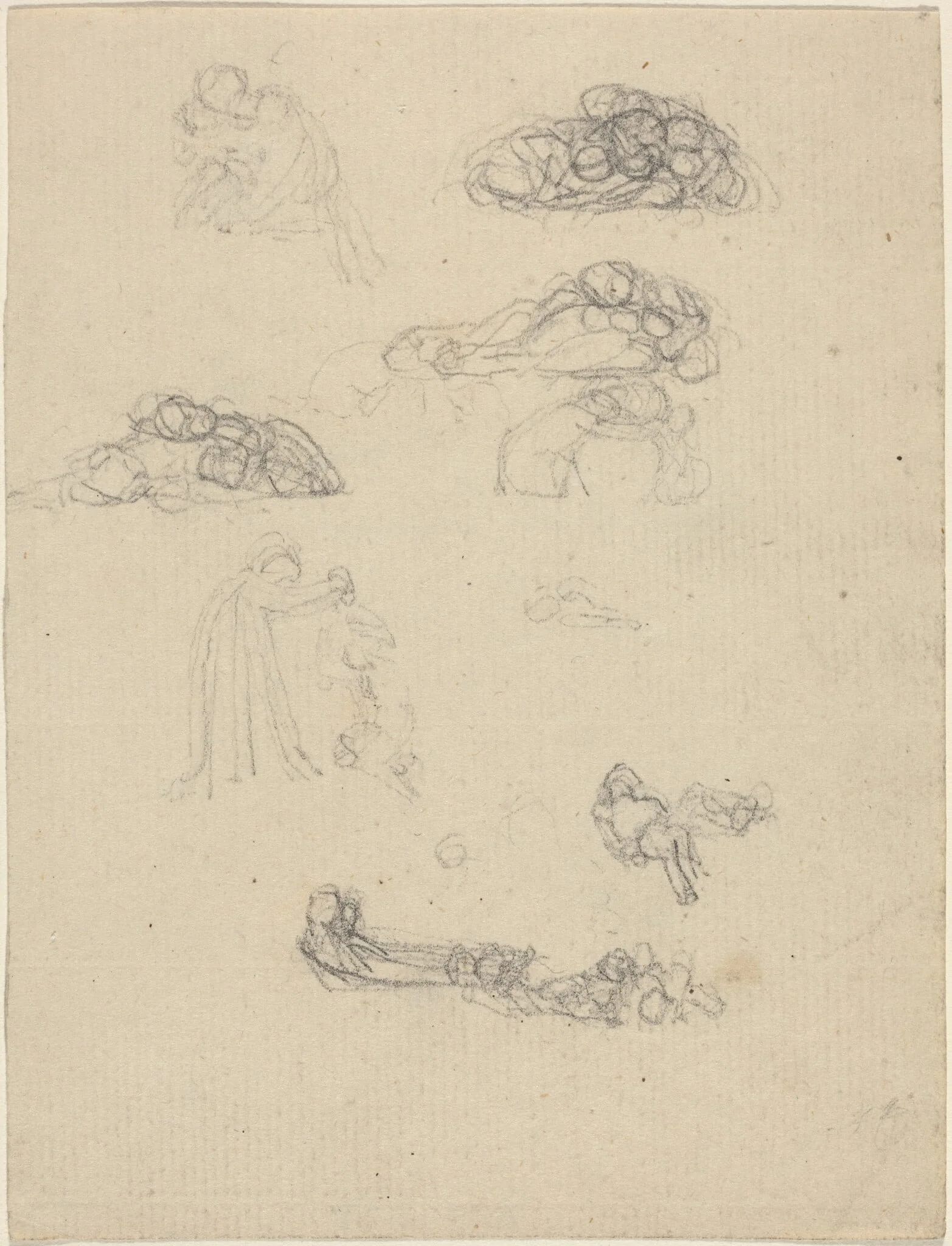 Sheet of Studies, detail