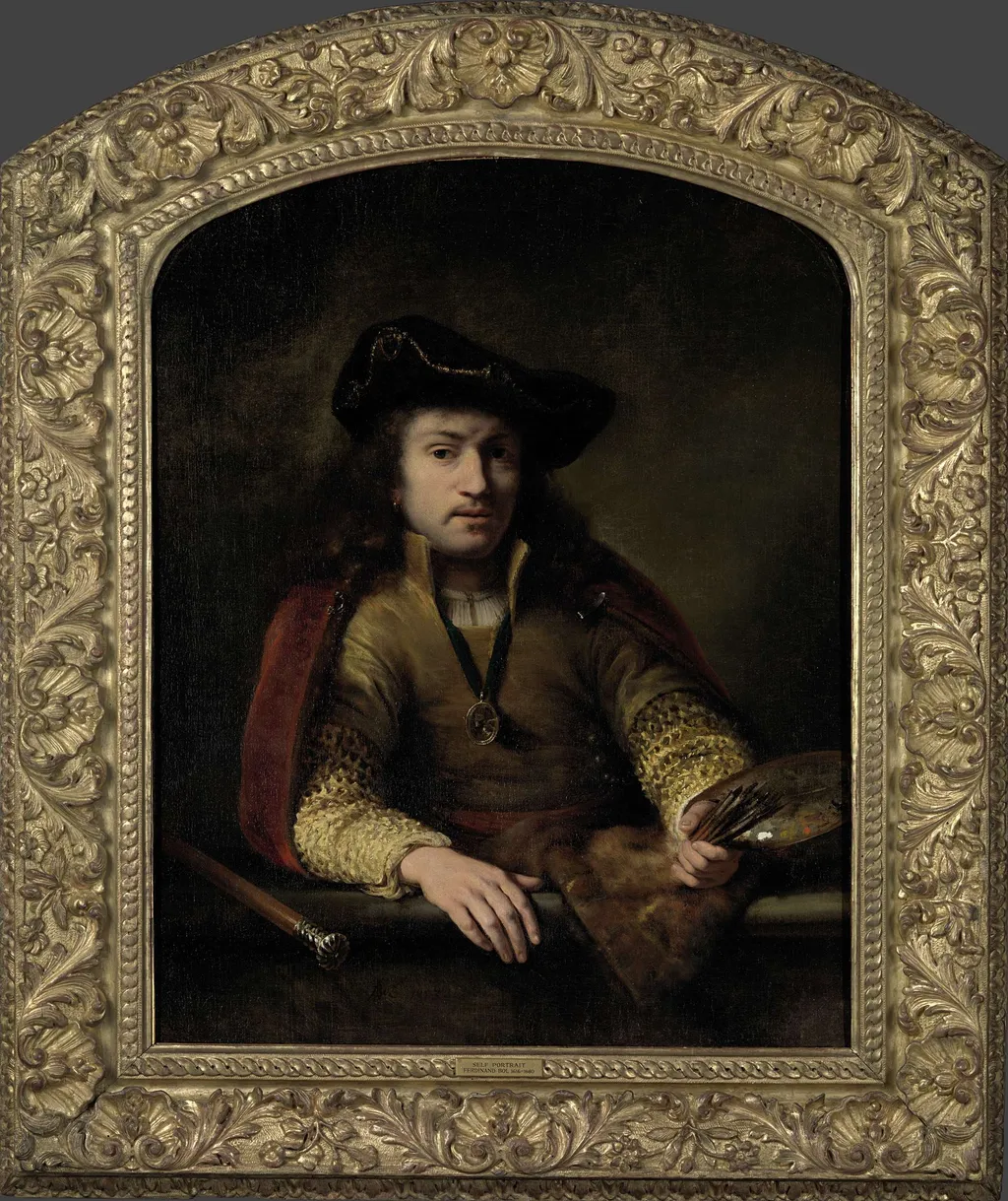 Portret van Ferdinand Bol, by Ferdinand Bol, oil, 1653
