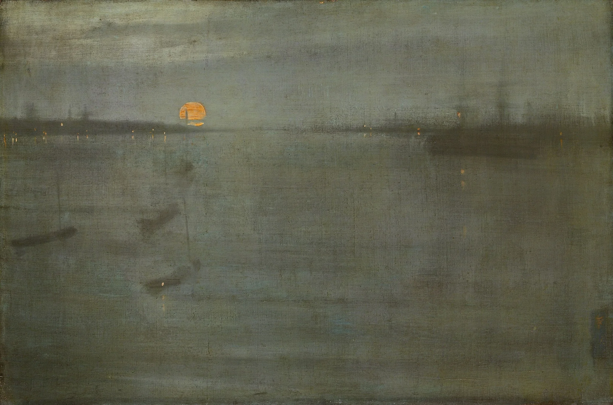 Nocturne: Blue and Gold—Southampton Water, detail