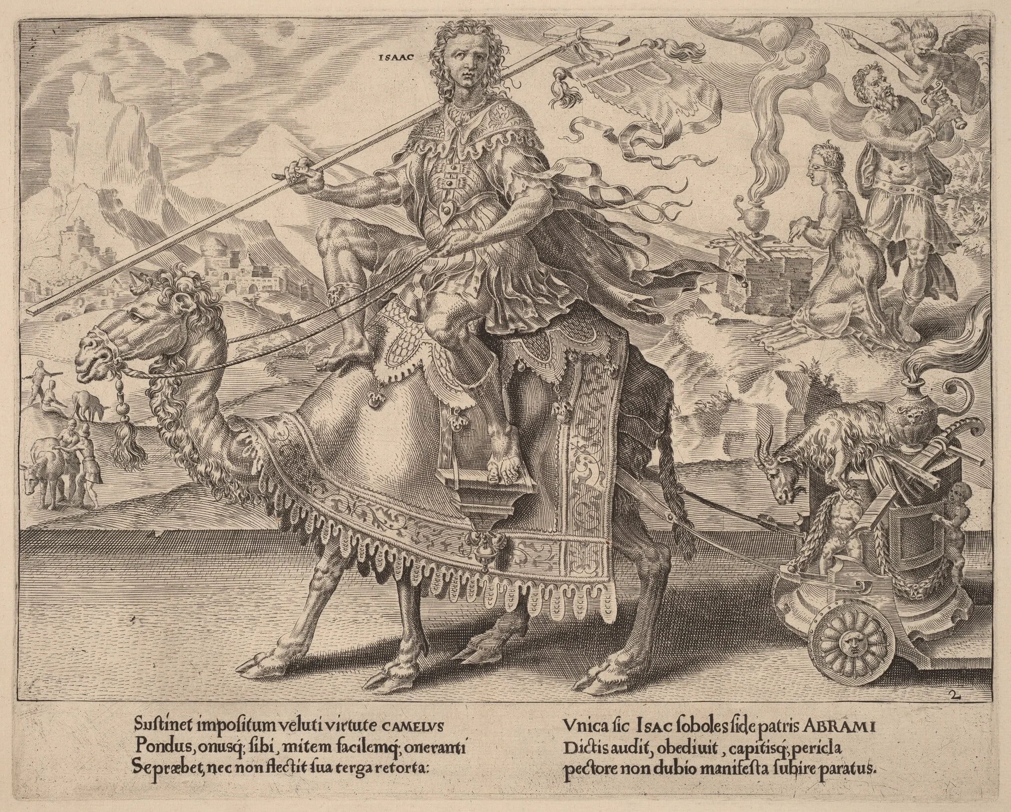 The Triumph of Isaac, detail