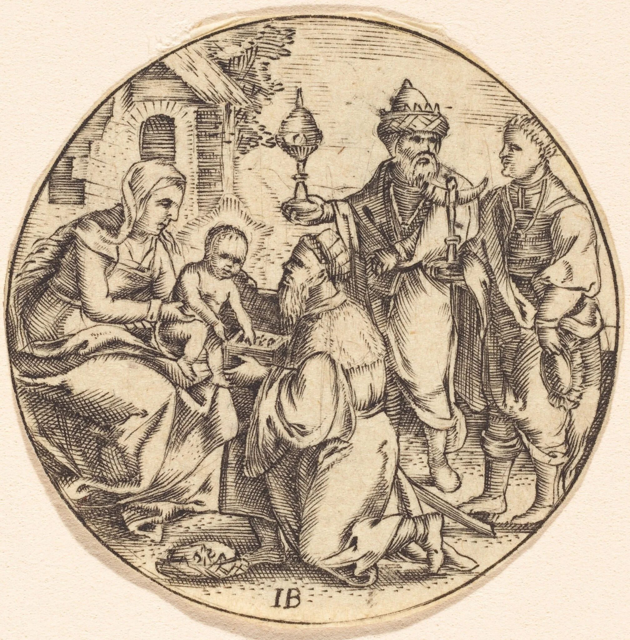 The Adoration of the Magi, detail