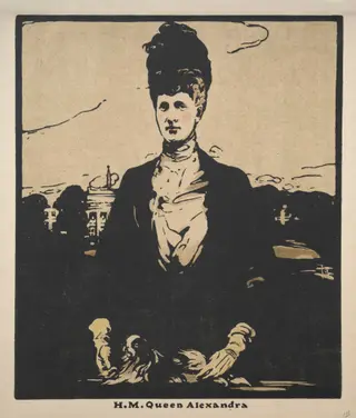Twelve Portraits (Second Series):  H. M. Queen Alexandra, by William Nicholson, 1902
