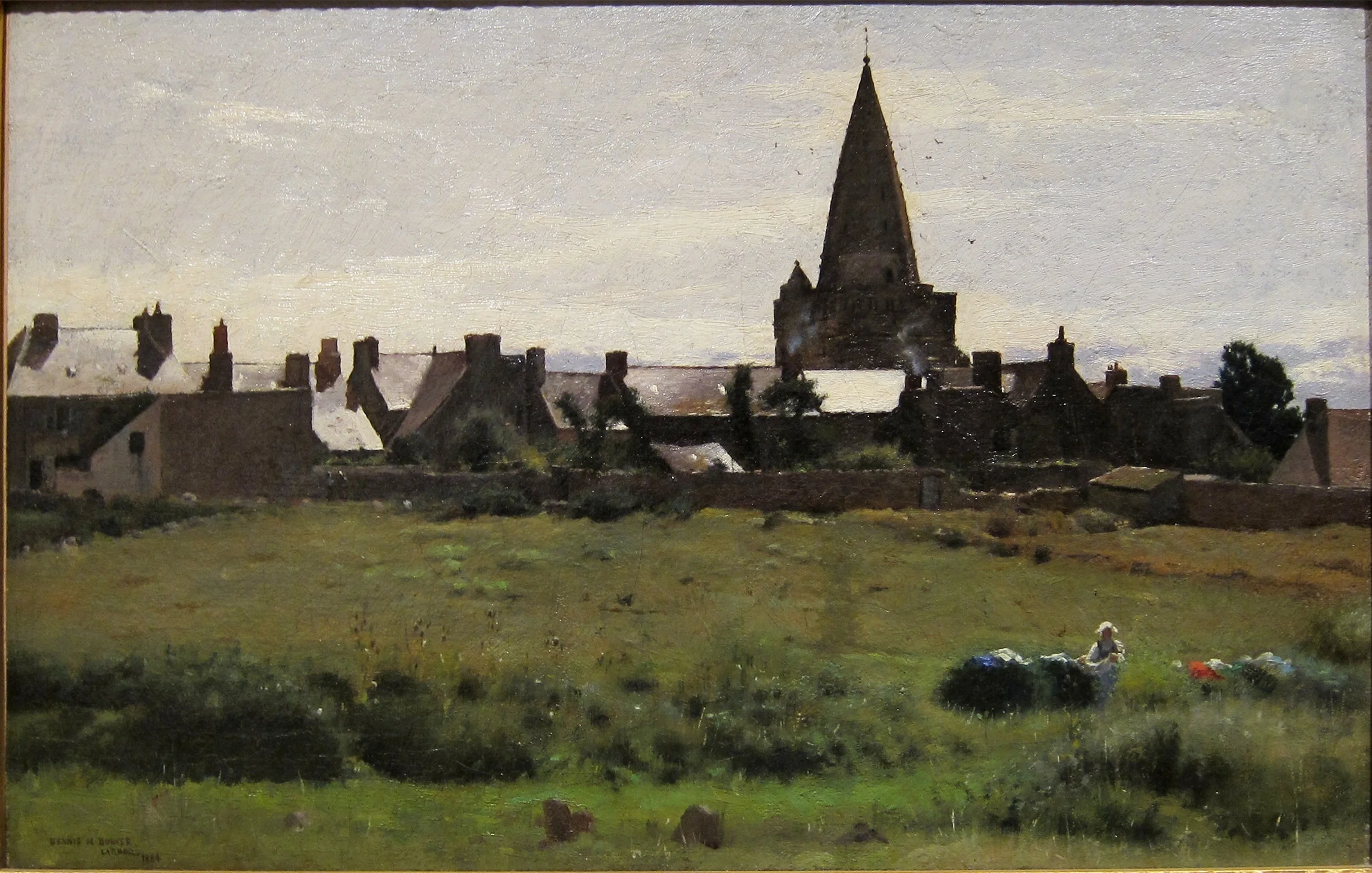 Brittany Town Morning, Larmor, detail