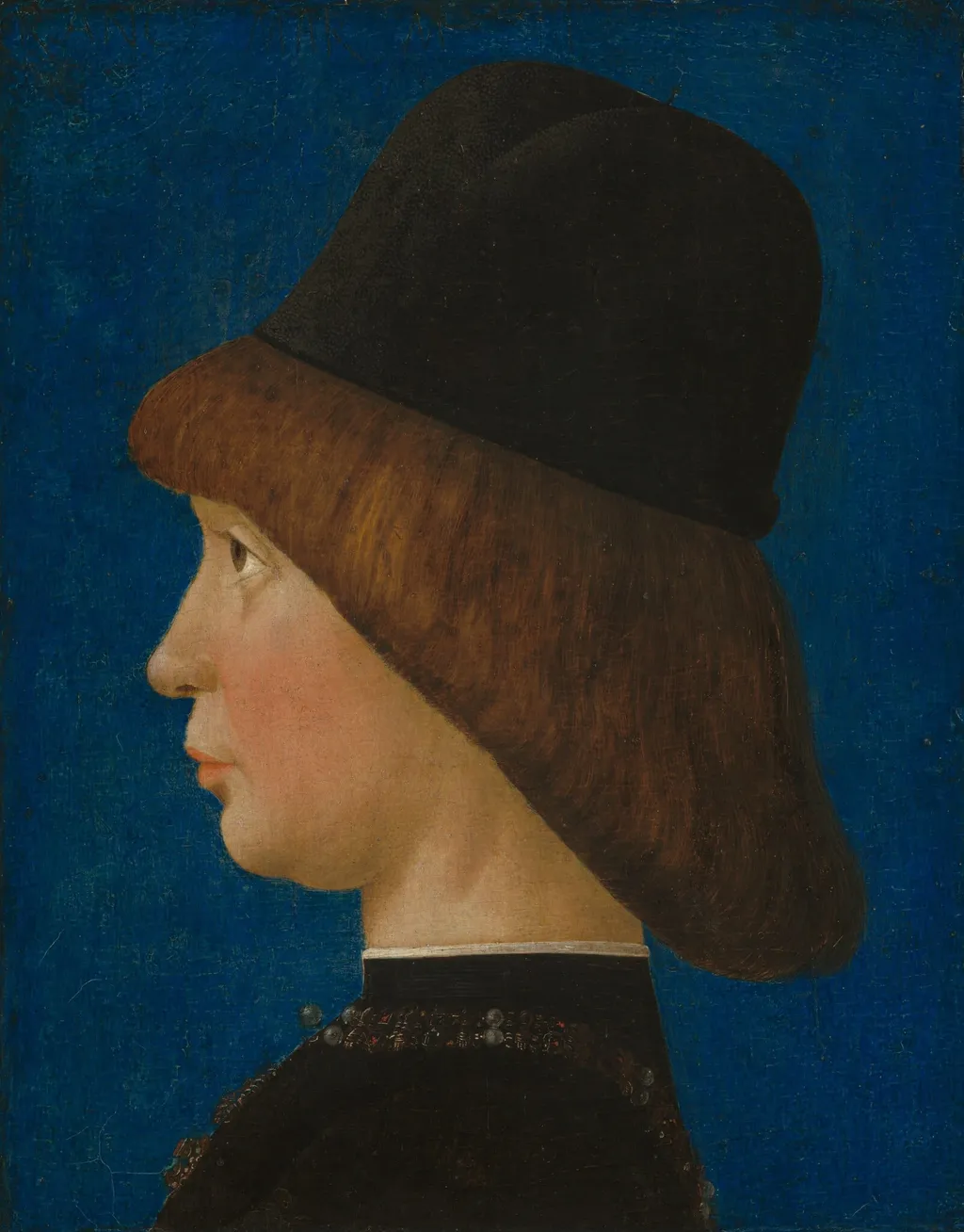 Francesco II Gonzaga, Fourth Marquis of Mantua, by Baldassare d'Este, oil, 1477