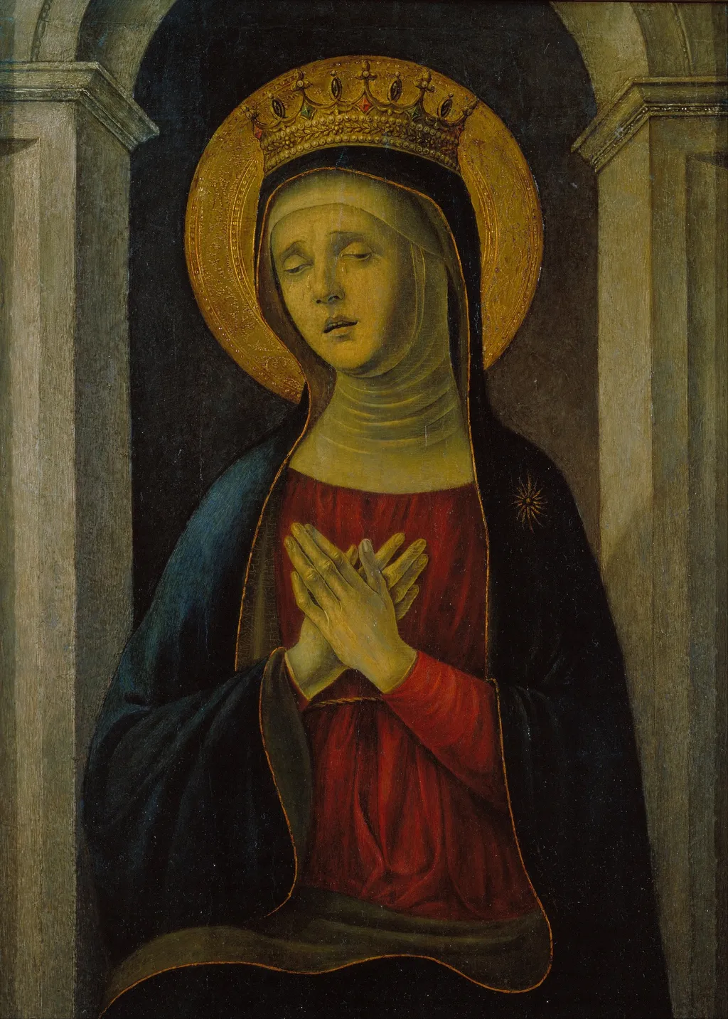 Mater Dolorosa, by Baldassare Estense, unspecified, 1450