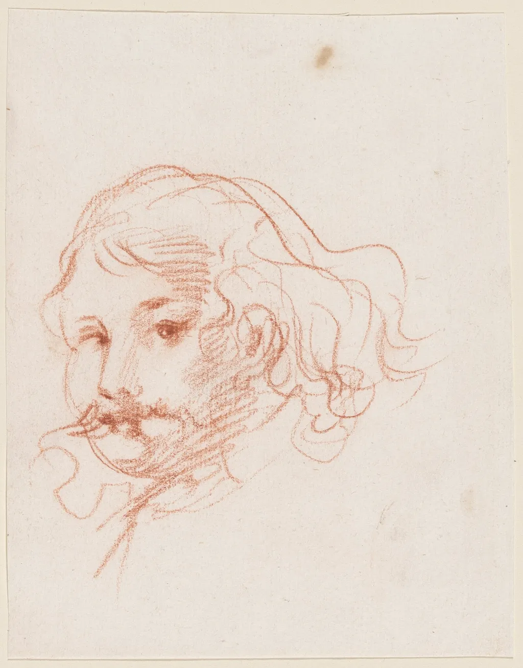 Self-Portrait, by Baldassare Franceschini, chalk, 1644