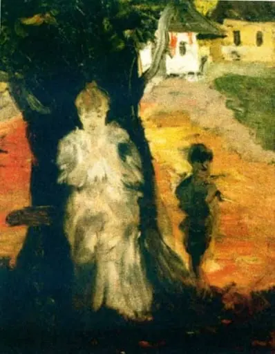 Femeie croșetând, by Baltazar Apcar (Abgar)