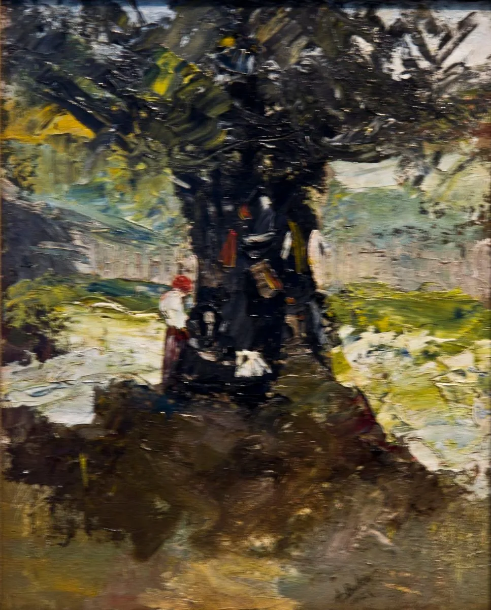 Peisaj la marginea apei, by Baltazar Apcar (Abgar), unspecified, 1907