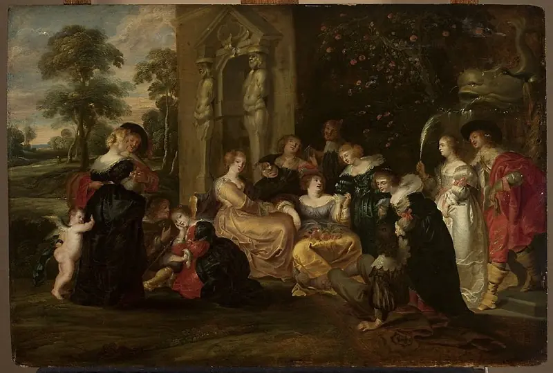 Garden of love, by Balthasar Beschey