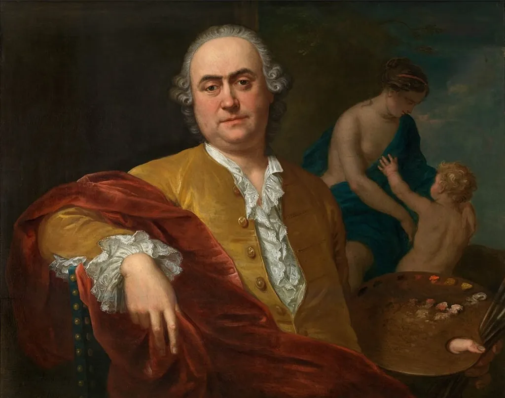 Self-Portrait, by Balthasar Beschey, oil, 1763