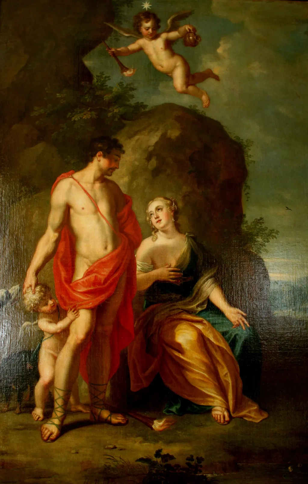 Venus and Adonis, by Balthasar Beschey, unspecified, 1752