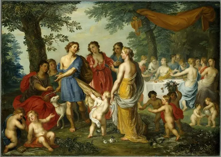 Venus und Adonis, by Balthasar Beschey
