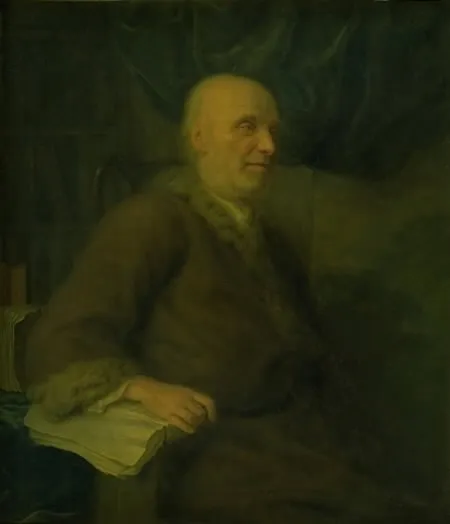 Portrait of a Man, by Balthasar Denner, oil, 1700