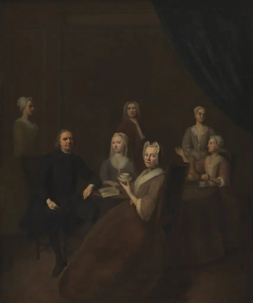 The Artist's Parents-in-Law and some of their Children, by Balthasar Denner