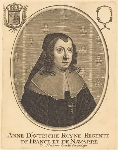 Anne of Austria, by Balthasar Moncornet