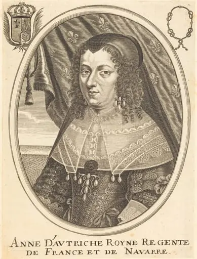 Anne of Austria, by Balthasar Moncornet