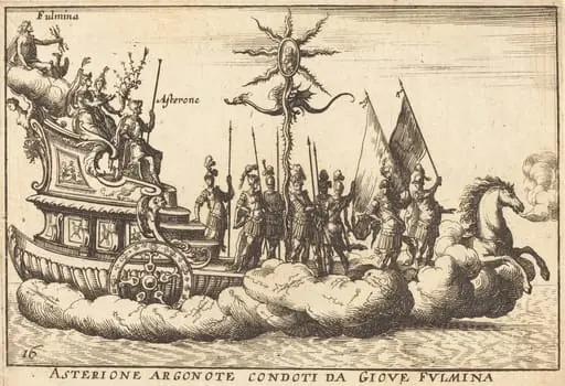 Asterione Argonote condoti da Giove Fulmina, by Balthasar Moncornet