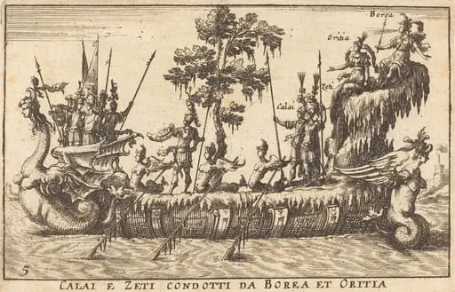 Calai e Zeti condotti da Borea et Oritia, by Balthasar Moncornet