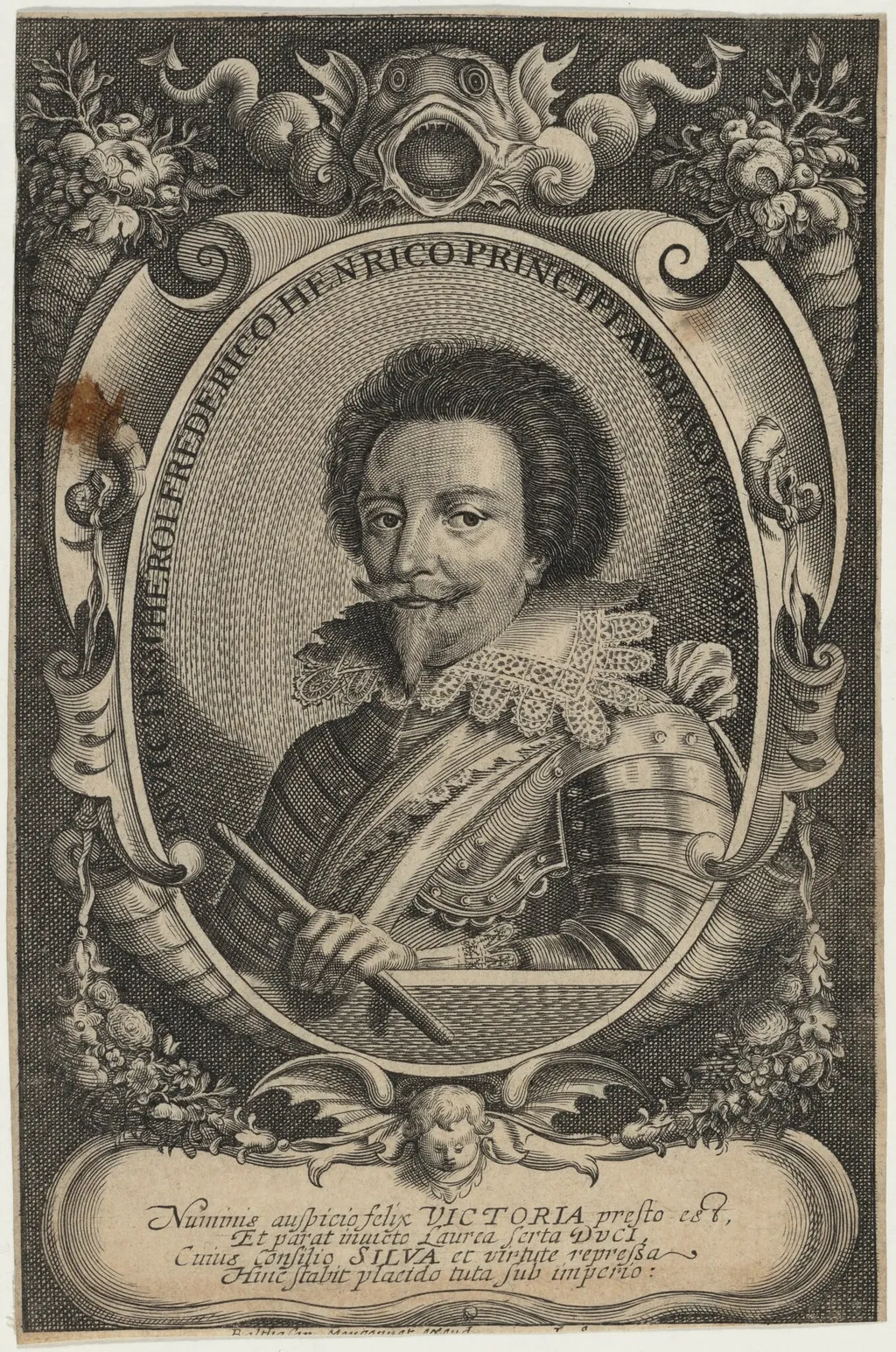 Frederick Henry, Prince of Orange, by Balthasar Moncornet, ink, 1634