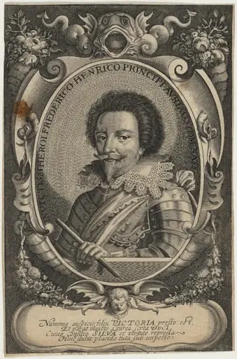 Frederick Henry, Prince of Orange, by Balthasar Moncornet