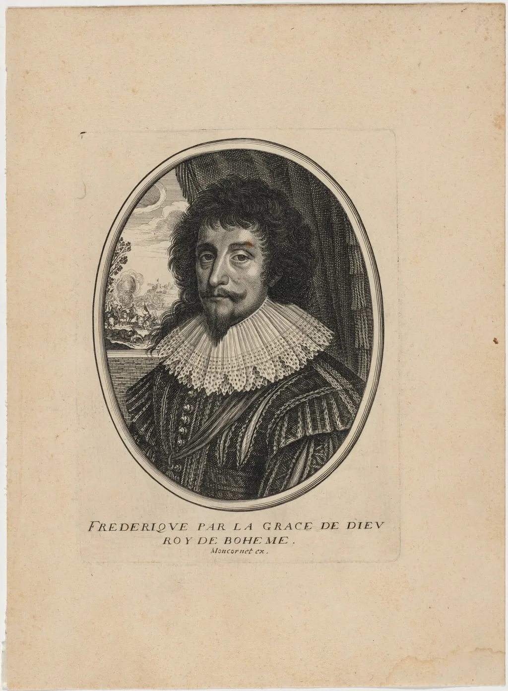 Frederick V, King of Bohemia, by Balthasar Moncornet, ink, 1634