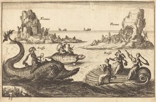 Goddesses on the River, by Balthasar Moncornet
